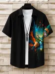 Men's Stylish Short-Sleeve Shirt - Casual Comfortable - 2