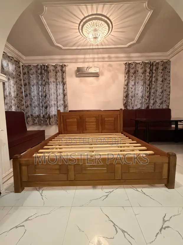 Queen Size Bed with Two Side Stands - 1