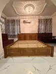 Queen Size Bed with Two Side Stands - 1