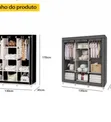 Adam Home Cloth Wardrobe - 1