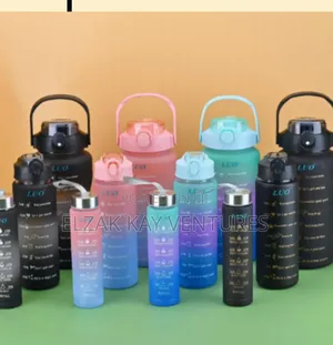 3-Set Large Capacity Water Bottles
