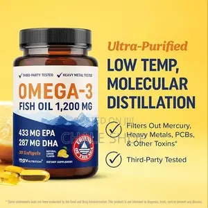 Bencaohong Triple Strength Omega-3 Fish Oil 3600mg - 120 Lemon Softgels
