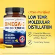 Bencaohong Triple Strength Omega-3 Fish Oil 3600mg - 120 Lemon Softgels - 1