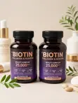 Extra Biotin 25,000mcg with Collagen & Keratin for Hair Growth - 1