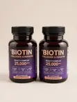 Extra Biotin 25,000mcg with Collagen & Keratin for Hair Growth - 2