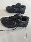 New Balance Sneakers - Black Leather Unisex Size 40.5 - 1