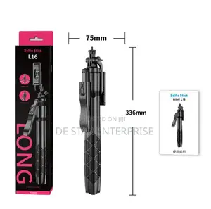 L16 Long Selfie Stick with Tripod and Bluetooth Remote