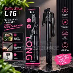 L16 Long Selfie Stick with Tripod Stand (Up to 61 inch)