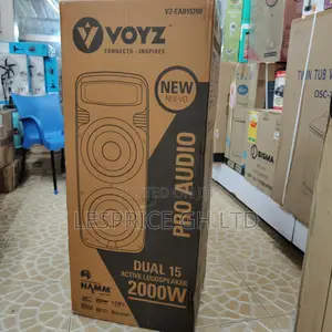 Voyz 2000W Bluetooth Portable Speaker with Microphone