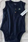 Carter's Navy Blue Romper - 12 Months - 2
