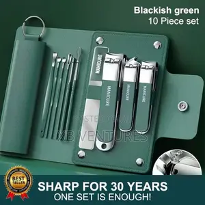 Manicure Pedicure Set - Stainless Steel Nail Clipper Kit