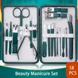 Manicure Pedicure Set - Stainless Steel Nail Clipper Kit - 4