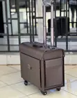 Premium Quality Pure Leather Pilot Briefcase Trolley Bag - 2