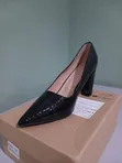 Women's Black Leather Formal Shoes - Size 43 - 3