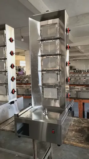 Commercial Gas Shawarma Machine - 5 Burners