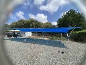 DURABLE Rectangular Metal Car Canopy
