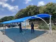DURABLE Rectangular Metal Car Canopy - 5