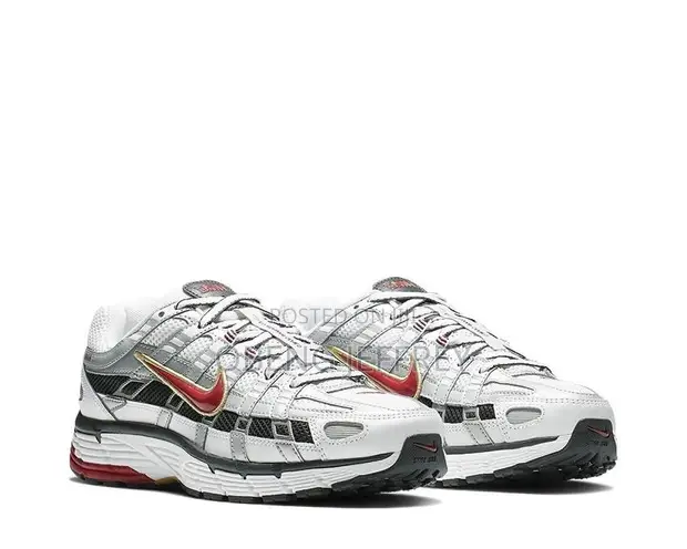 Original Nike P-6000 White/Varsity Red Sneakers - 1