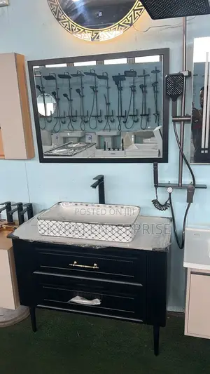Luxurious Cabinet Basin with LED Mirror