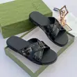 Original Gucci Crossed Slippers - Black/White - 2