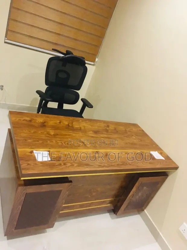 Zenith 1.4m Straight Table with Drawers - 1