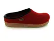 Haflinger Grizzly Kris Unisex Wool Felt Clogs - Paprika - 3