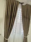 Adam Home Beige Blackout Curtains (2 pcs) - 2