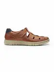 Anti-Shock Sandal Shoe - Brown Leather - 2