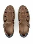 Anti-Shock Sandal Shoe - Brown Leather - 3