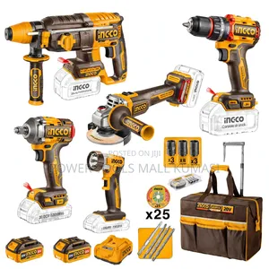 5 PCS INGCO Cordless Industrial Combo Kit