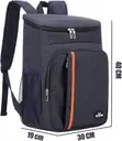 Insulated Cooler Backpack Lunch Bag - 4