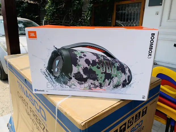 JBL Boombox 3 Powerful Portable Bluetooth Speaker - 1