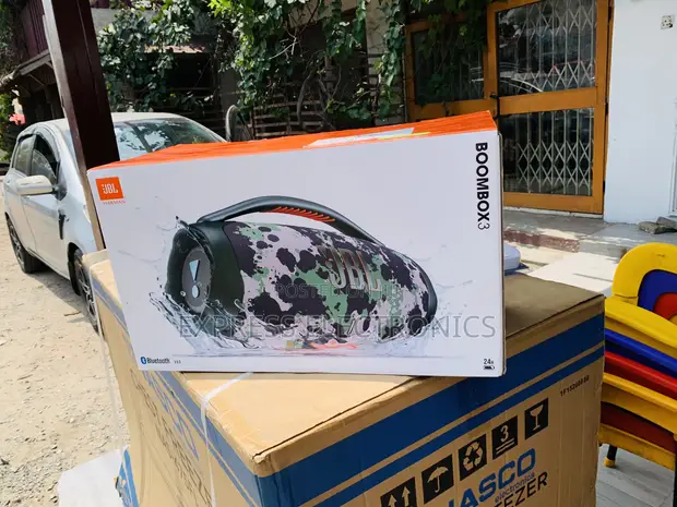 JBL Boombox 3 Powerful Portable Bluetooth Speaker - 1