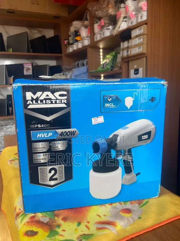 Mac Allister MPS400 400W HVLP Electric Paint Spray Gun - 1