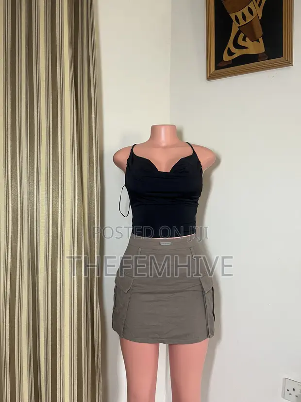 Brown Cargo Skirt - UK 6-8 - 1