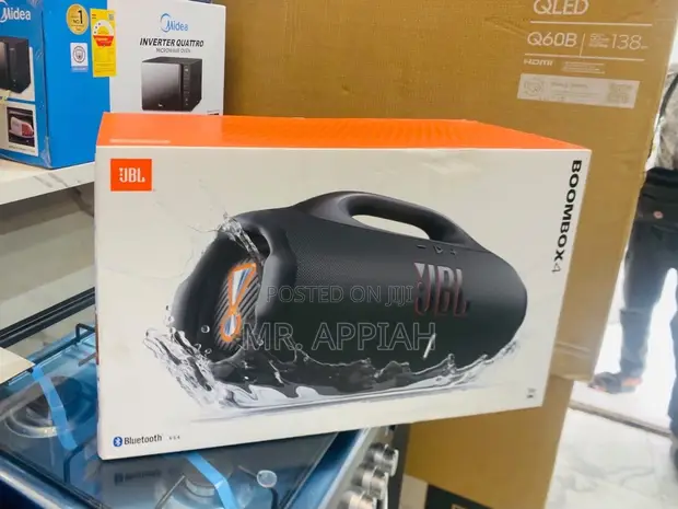 JBL Boombox 4 Portable Bluetooth Speaker (Black) - 1