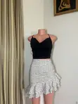 White Polka Dotted Skirt - 2