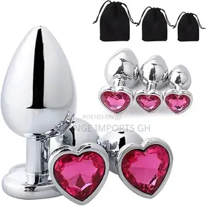 3 Set Metallic Stainless Steel Anal Plug