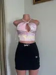 Black Tennis Skirt - Thrifted - 4