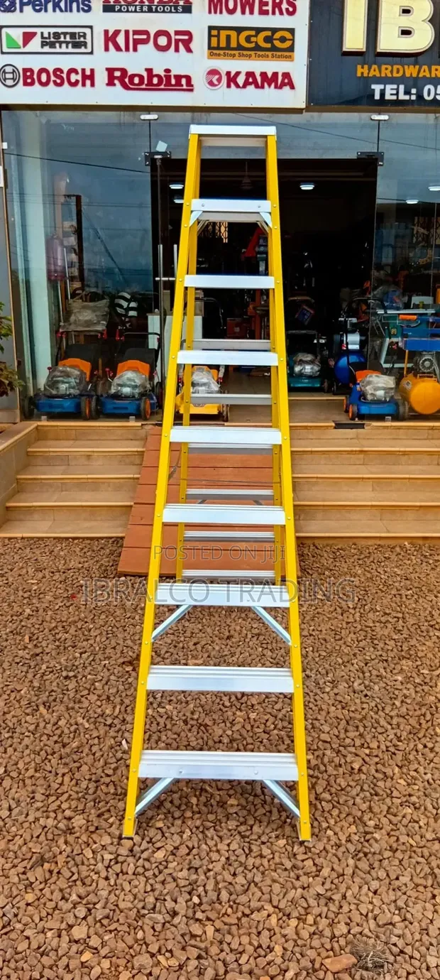 Fibreglass Household Ladder (2x9) - 1