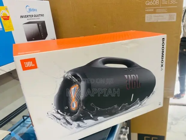 JBL Boombox 4 Portable Bluetooth Speaker (Black) - 1