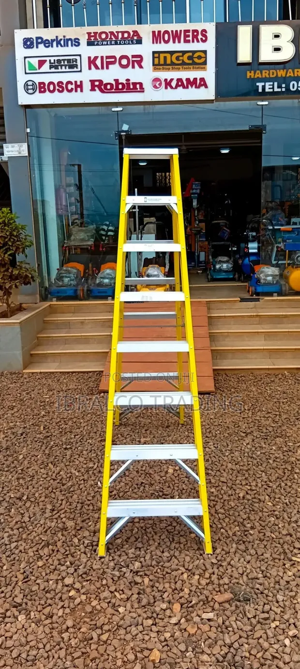 Fiberglass Household Ladder (2x8) - 1