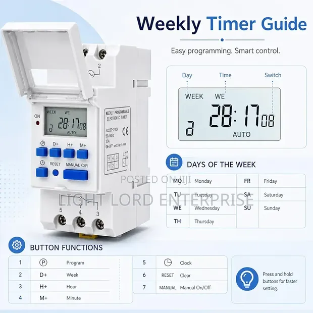 Tifer Programmable Timer 15A - 1