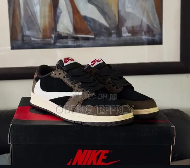 Original Air Jordan 1 Travis Scott Brown/White - 1