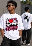 Couple T-Shirt - White 100% Cotton Normal Fit - 2