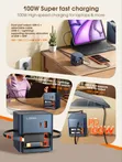 LDNIO 100W Desktop Charger with Dual Retractable Cables - 3