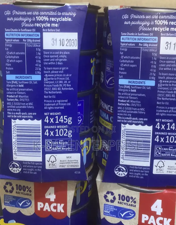 Princess Tuna Chunks 4 in 1 (145g) - 1