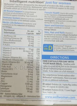 Wellwoman Supplements - UK Imported