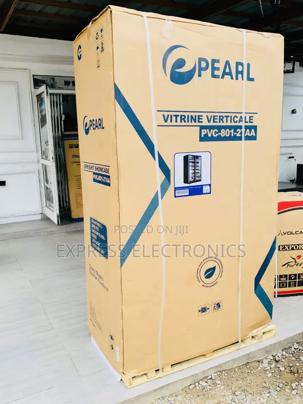 Zealous 690L Double Door Display Fridge - Pearl Black - 1
