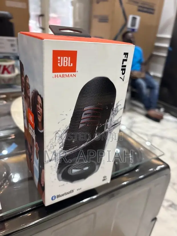 Brand New JBL Flip 7 Portable Bluetooth Speaker (Black) - 1